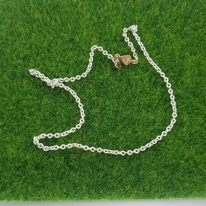 Biagi White Chain Choker Necklace 14 Inch N3622